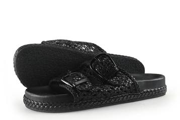 Manfield Muiltjes in maat 41 Zwart, Kleding | Dames, Schoenen, Verzenden, Zwart, Manfield, Gedragen