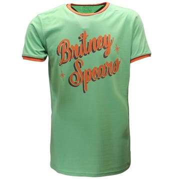 Britney Spears Retro Ringer T-Shirt - Officiële Merchandise, Nieuw