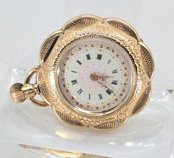 Joh. Disam Söhne Chur, - 14K Damen Schmuck Lepine - 8, Nieuw