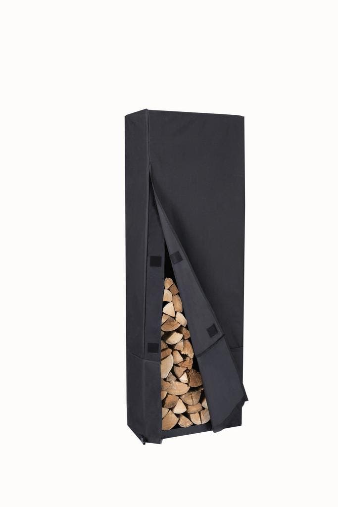 Lendo Online Housse pour Range-bûches 50x25x196 cm Noir, Jardin & Terrasse, Bois de chauffage