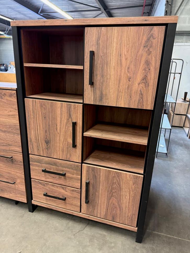 Novara bergkast, kleur seesham, Huis en Inrichting, Kasten | Wandmeubels, Nieuw, Metaal, Overige materialen