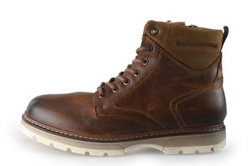 Nelson Veterboots in maat 44 Cognac, Kleding | Heren, Schoenen, Overige kleuren, Verzenden, Boots, Zo goed als nieuw