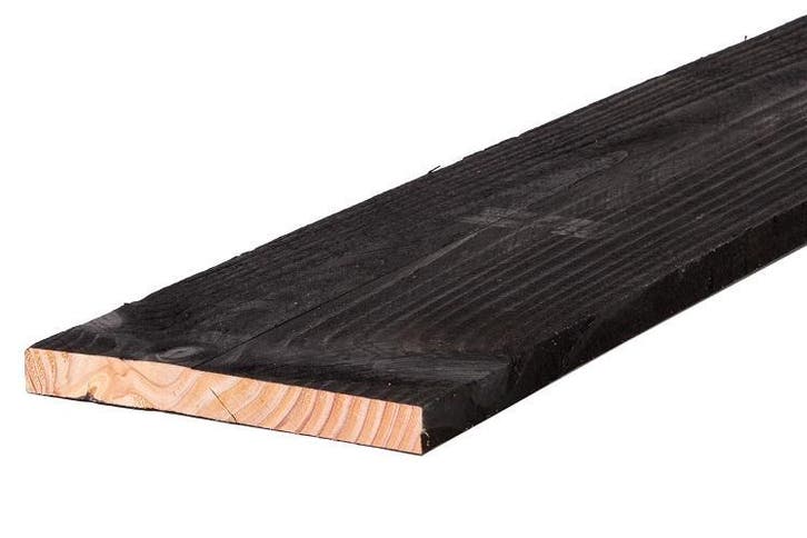 Zwarte Douglas planken | Tuinplanken | Zwart Zweeds Rabat, Tuin en Terras, Palen, Balken en Planken, Planken, Nieuw, Ophalen of Verzenden