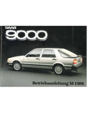 1986 SAAB 9000 INSTRUCTIEBOEKJE DUITS, Ophalen of Verzenden