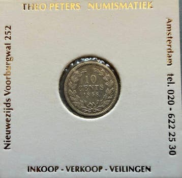 Nederland. Willem II. 10 Cents 1848 (Zonder minimumprijs)