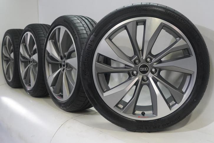 Audi Q5 SQ5 80A 21 inch velgen Continental Zomerbanden Origi, Auto-onderdelen, Banden en Velgen, Ophalen of Verzenden