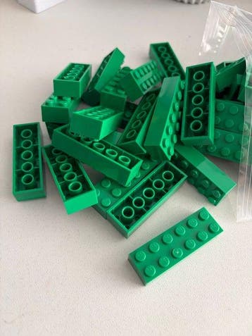 Lego Briques - Lego 2x6 steen groen 100 stuks
