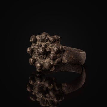 Laat-Romeins / Vroeg-Byzantijns Zilver Crown Ring (Zonder