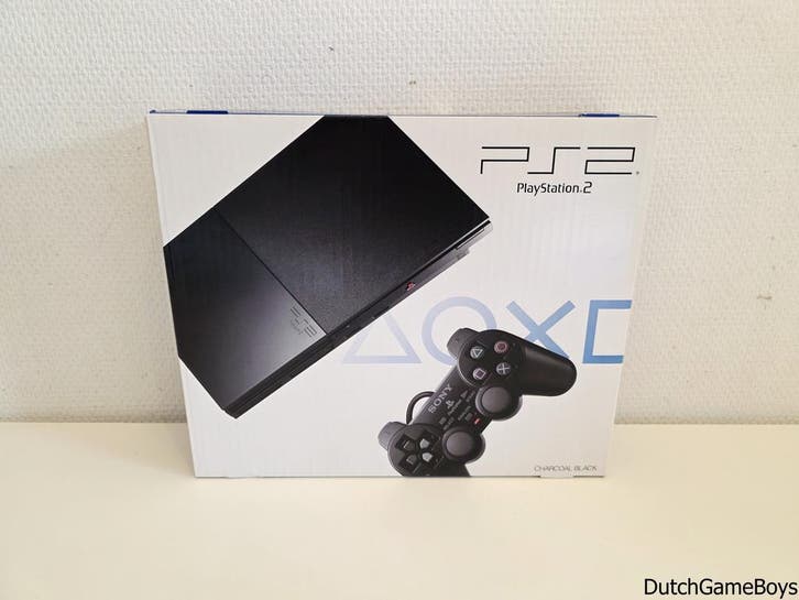 Playstation 2 / PS2 - Console - Slim Charcoal Black - New &, Games en Spelcomputers, Spelcomputers | Sony PlayStation 2, Gebruikt