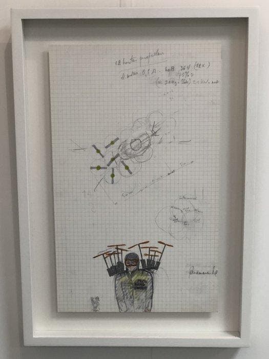 Panamarenko (1940-2019) - Pepto Bismo - Toymodel of space, Antiek en Kunst, Kunst | Tekeningen en Fotografie