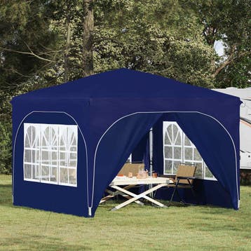 vidaXL Pop-up Feesttent 290 x 290 x 245 cm Blauw, Verzenden