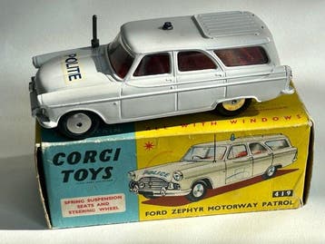 Corgi 1:43 - Voiture miniature - Ford Zephyr Motorway Patrol