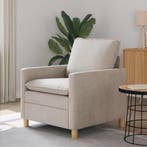 vidaXL bank / zetel Crèmekleurig 76 x 81 x 87,5 cm Polyester, Verzenden