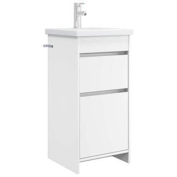 vidaXL Badkamer Vanity met Wastafel Wit 42 x 40 x 84,5 cm, Verzenden, Nieuw