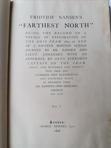 Fridtjof Nansen - Fridtjof Nansens Farthest North: Being