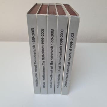 Nederland. Proof Set 1999/2003 Muntset (5 sets) (Zonder