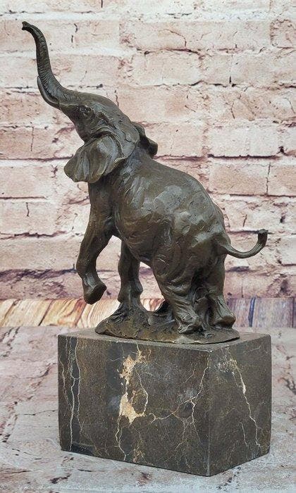 Milo (1910-1978) - After - Beeld, Olifant - 31 cm - Brons,, Antiek en Kunst, Kunst | Designobjecten