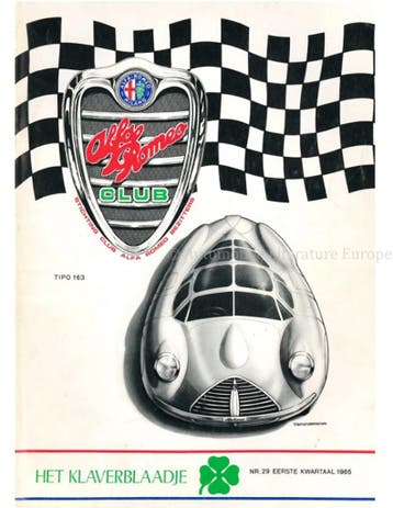 1985 ALFA ROMEO CLUB HET KLAVERBLAADJE 290 NEDERLANDS, Nieuw