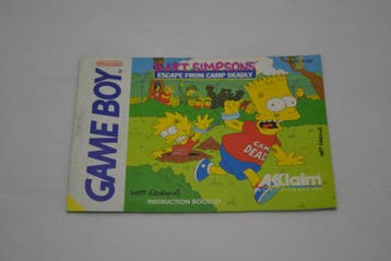 Bart Simpsons Escape From Camp Deadly (GB ASI MANUAL), Nieuw