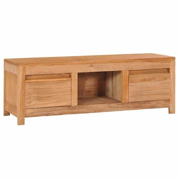 vidaXL Tv-meubel 100x30x35 cm massief teakhout, Verzenden, Nieuw