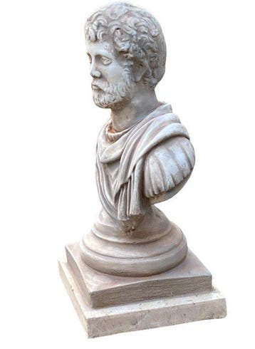 sculptuur, Busto imperatore romano Adriano - 44 cm - Steen