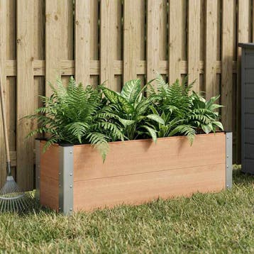 vidaXL Verhoogde plantenbak Bruin 100 x 30 x 72 cm WPC en, Tuin en Terras, Verzenden, Nieuw