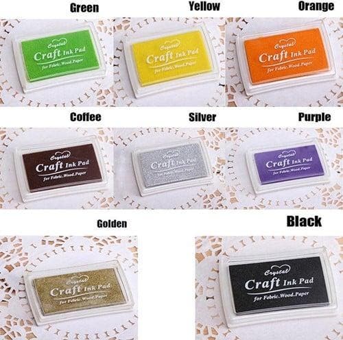 Stempelkussen voor hout papier of stof Geel, Hobby & Loisirs créatifs, Bricolage