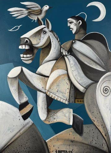Jone Hopper - Le cavalier à la colombe