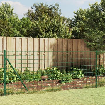 vidaXL Draadgaashek met flens 1x25 m groen, Verzenden, Nieuw