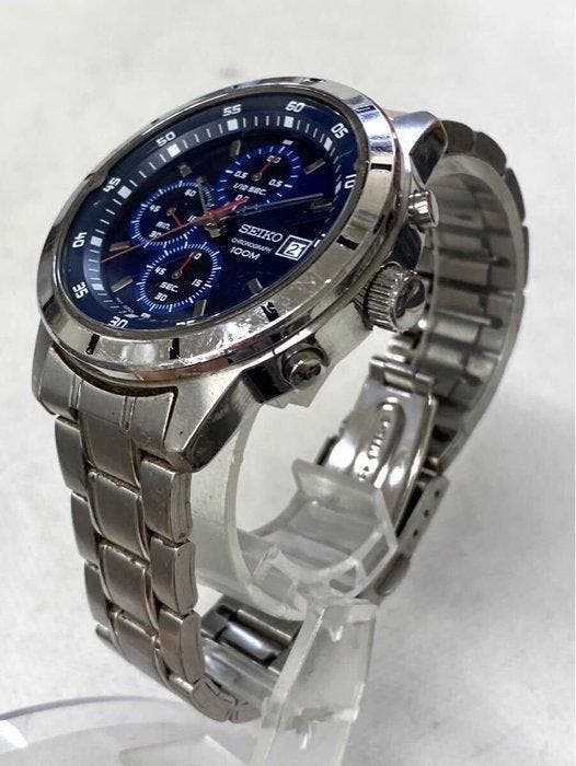 Seiko - Chronograph 100M - Zonder minimumprijs - Heren -, Bijoux, Sacs & Beauté, Montres | Anciennes | Antiquités