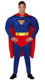 Superman Kostuum Heren, Verzenden, Nieuw