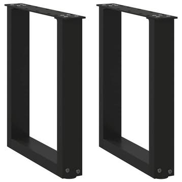 vidaXL Salontafelpoten 2 st U-vormig 28x(42-43) cm staal, Verzenden