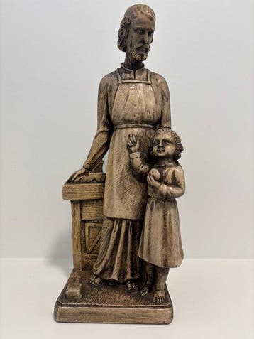Cioni - Guelfi - Beeld, Sint-Jozef met Kind Jezus - 40 cm -