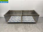 Armoire basse en acier inoxydable avec étagère et prise de, Verzenden