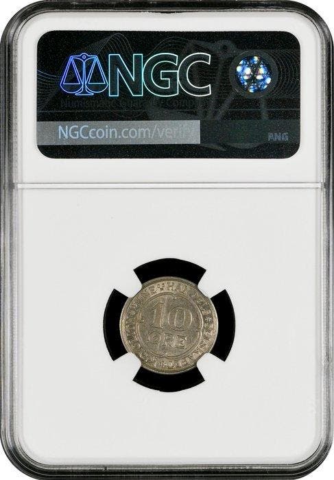 Groenland, Denemarken. 10 Öre (øre) Trade token 1922 /, Postzegels en Munten, Munten | Europa | Niet-Euromunten