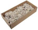 Gips bundeltjes mini button posy op draad white wash 10 cm