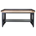 Datona Werkbank PRO met eiken werkblad en legbord - 200 cm, Ophalen of Verzenden, Nieuw