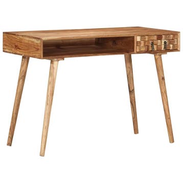 vidaXL Schrijftafel 110x50x76 cm massief acaciahout, Verzenden, Nieuw