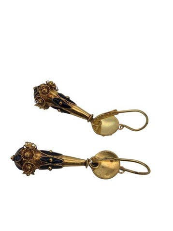 Oorbellen - 19.2 kt. Geel goud - Portugees goudemaille, Handtassen en Accessoires, Oorbellen, Nieuw