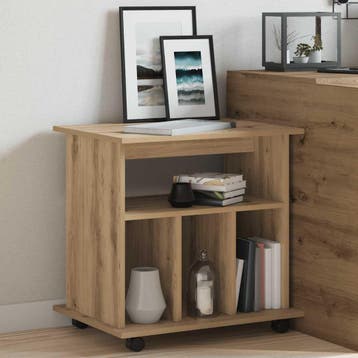 vidaXL Rolkast 60x45x60 cm bewerkt hout artisanaal, Huis en Inrichting, Verzenden, Nieuw