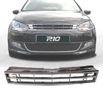 CALANDRE POUR VOLKSWAGEN VW POLO 6R 09-14 CHROMÉ, Autos : Pièces & Accessoires, Verzenden