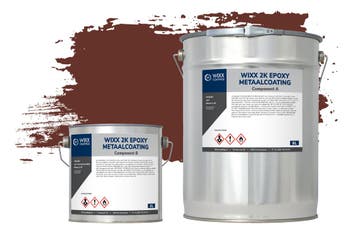 Wixx 2K Epoxy Metaalcoating RAL 8012 | Roodbruin 5L, Verzenden, Nieuw