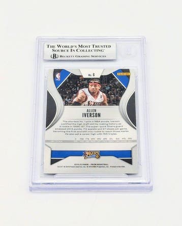 2019/20 Panini NBA Allen Iverson - Hand Signed Prizm Card -
