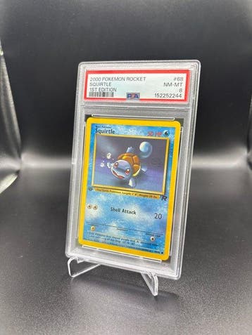Pokémon - 1 Graded card - Squirtle 68 Pokemon Rocket, Hobby en Vrije tijd, Nieuw
