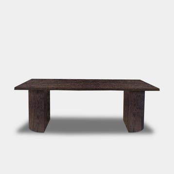 Tafel Boomstam Eikenhout  Half Rond  280x100