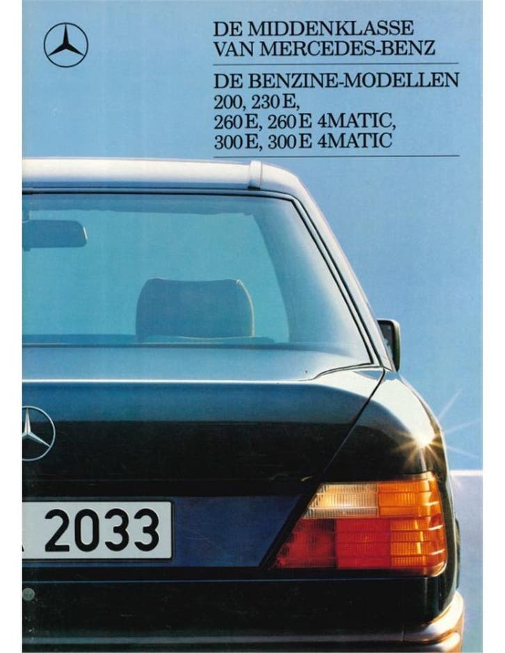 1987 MERCEDES BENZ E KLASSE BROCHURE NEDERLANDS, Boeken, Auto's | Folders en Tijdschriften, Ophalen of Verzenden