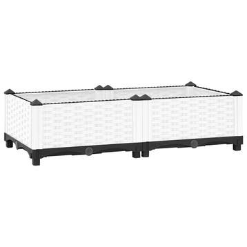vidaXL Plantenbak verhoogd 80x40x23 cm polypropeen, Verzenden