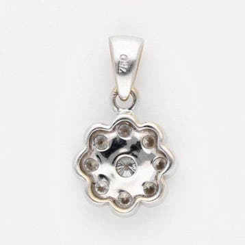 Hanger - 18 karaat Witgoud Diamant (Natuurlijk)