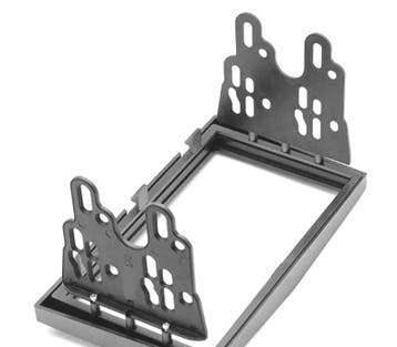 Facade Autoradio 2 Din Gris Pour Opel Astra Antara Corsa Zaf, Verzenden