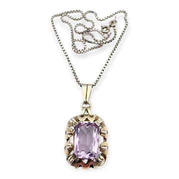 Zilver - Halsketting - Art Deco, Nieuw